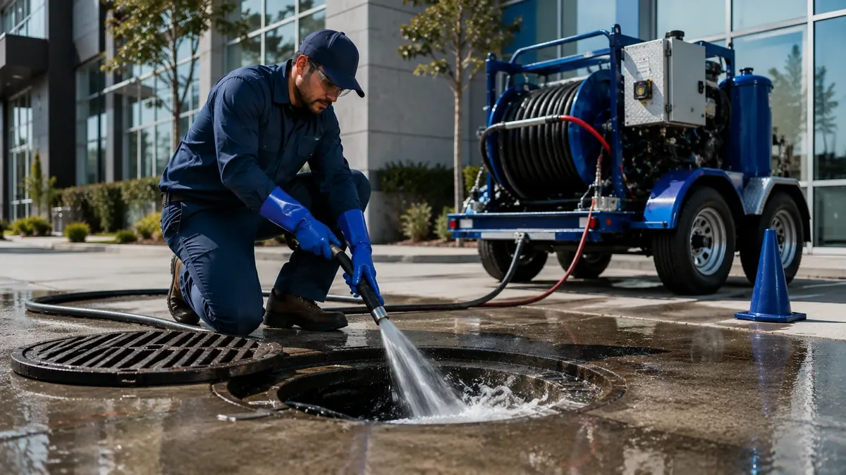 Commercial Hydro Jet Drain Cleaning in Monrovia